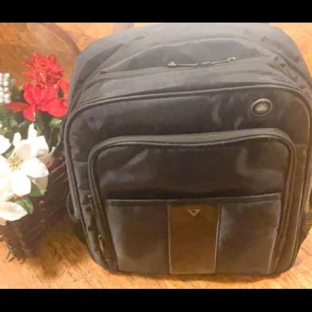 Computer black and grey backpack-17x13”